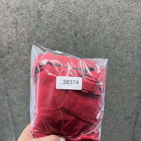 Pendleton Pants Womens 8 Red Linen Blend Cropped Casual Capri Pockets Summer - Picture 10 of 10